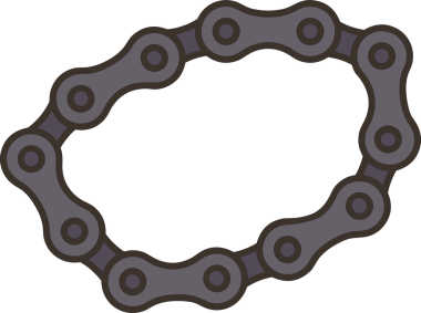 Zincir simgesi PNG biçimi basit siyah ve beyaz vektör illüstrasyonunda bağlantı birliği güvenlik ve gücünü temsil eden dijital tasarım kullanıcı arayüzü için mükemmel modern uygulama logosu minimal web ögesi