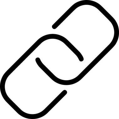 Zincir simgesi PNG biçimi basit siyah ve beyaz vektör illüstrasyonunda bağlantı birliği güvenlik ve gücünü temsil eden dijital tasarım kullanıcı arayüzü için mükemmel modern uygulama logosu minimal web ögesi