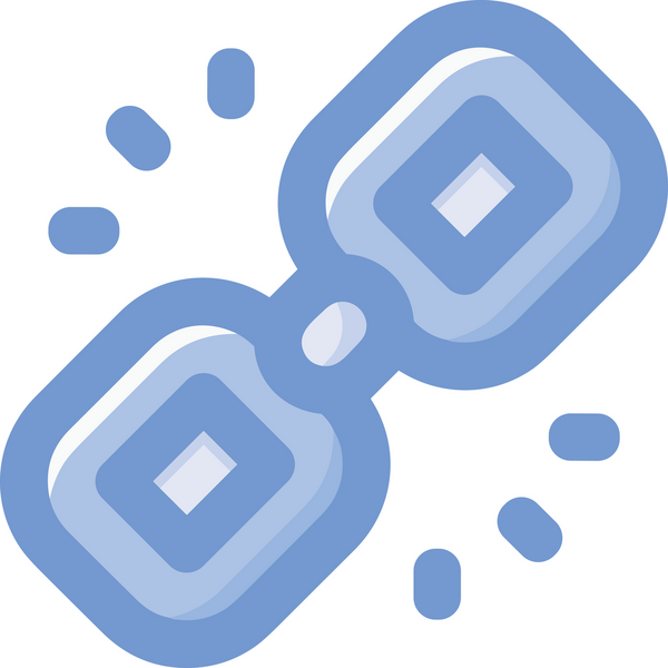 Zincir simgesi PNG biçimi basit siyah ve beyaz vektör illüstrasyonunda bağlantı birliği güvenlik ve gücünü temsil eden dijital tasarım kullanıcı arayüzü için mükemmel modern uygulama logosu minimal web ögesi