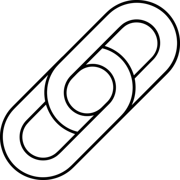 Zincir simgesi PNG biçimi basit siyah ve beyaz vektör illüstrasyonunda bağlantı birliği güvenlik ve gücünü temsil eden dijital tasarım kullanıcı arayüzü için mükemmel modern uygulama logosu minimal web ögesi