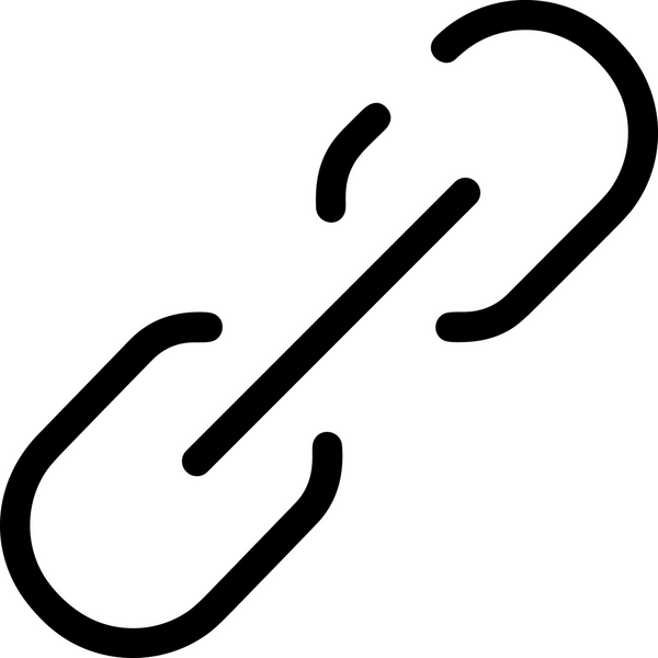 Zincir simgesi PNG biçimi basit siyah ve beyaz vektör illüstrasyonunda bağlantı birliği güvenlik ve gücünü temsil eden dijital tasarım kullanıcı arayüzü için mükemmel modern uygulama logosu minimal web ögesi