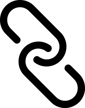 Zincir simgesi PNG biçimi basit siyah ve beyaz vektör illüstrasyonunda bağlantı birliği güvenlik ve gücünü temsil eden dijital tasarım kullanıcı arayüzü için mükemmel modern uygulama logosu minimal web ögesi