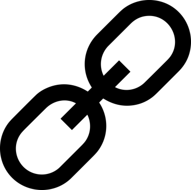 Zincir simgesi PNG biçimi basit siyah ve beyaz vektör illüstrasyonunda bağlantı birliği güvenlik ve gücünü temsil eden dijital tasarım kullanıcı arayüzü için mükemmel modern uygulama logosu minimal web ögesi