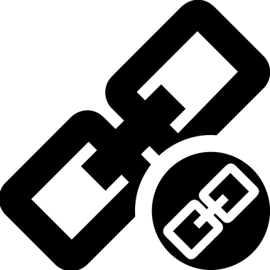 Zincir simgesi PNG biçimi basit siyah ve beyaz vektör illüstrasyonunda bağlantı birliği güvenlik ve gücünü temsil eden dijital tasarım kullanıcı arayüzü için mükemmel modern uygulama logosu minimal web ögesi