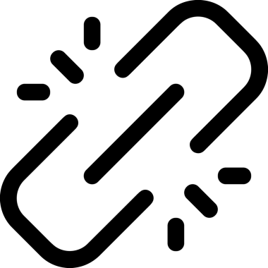 Zincir simgesi PNG biçimi basit siyah ve beyaz vektör illüstrasyonunda bağlantı birliği güvenlik ve gücünü temsil eden dijital tasarım kullanıcı arayüzü için mükemmel modern uygulama logosu minimal web ögesi