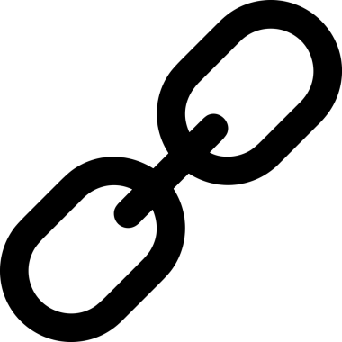 Zincir simgesi PNG biçimi basit siyah ve beyaz vektör illüstrasyonunda bağlantı birliği güvenlik ve gücünü temsil eden dijital tasarım kullanıcı arayüzü için mükemmel modern uygulama logosu minimal web ögesi