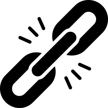 Zincir simgesi PNG biçimi basit siyah ve beyaz vektör illüstrasyonunda bağlantı birliği güvenlik ve gücünü temsil eden dijital tasarım kullanıcı arayüzü için mükemmel modern uygulama logosu minimal web ögesi