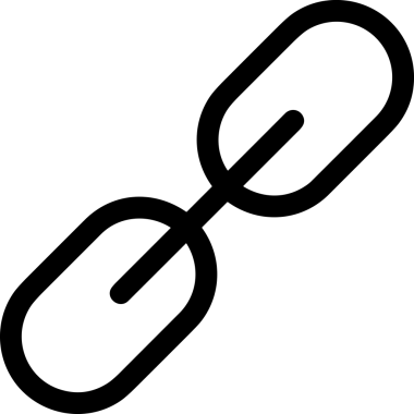 Zincir simgesi PNG biçimi basit siyah ve beyaz vektör illüstrasyonunda bağlantı birliği güvenlik ve gücünü temsil eden dijital tasarım kullanıcı arayüzü için mükemmel modern uygulama logosu minimal web ögesi