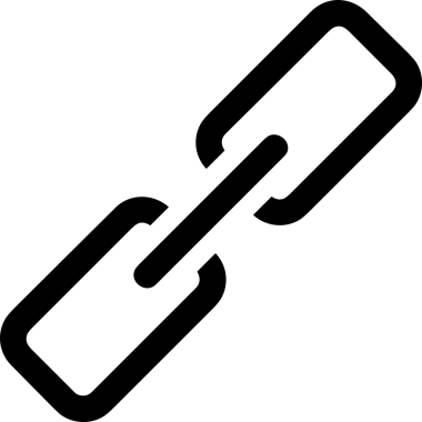 Zincir simgesi PNG biçimi basit siyah ve beyaz vektör illüstrasyonunda bağlantı birliği güvenlik ve gücünü temsil eden dijital tasarım kullanıcı arayüzü için mükemmel modern uygulama logosu minimal web ögesi