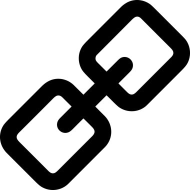 Zincir simgesi PNG biçimi basit siyah ve beyaz vektör illüstrasyonunda bağlantı birliği güvenlik ve gücünü temsil eden dijital tasarım kullanıcı arayüzü için mükemmel modern uygulama logosu minimal web ögesi