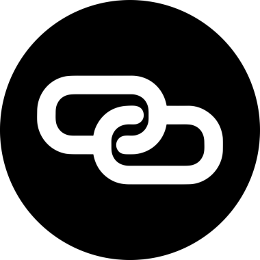 Zincir simgesi PNG biçimi basit siyah ve beyaz vektör illüstrasyonunda bağlantı birliği güvenlik ve gücünü temsil eden dijital tasarım kullanıcı arayüzü için mükemmel modern uygulama logosu minimal web ögesi