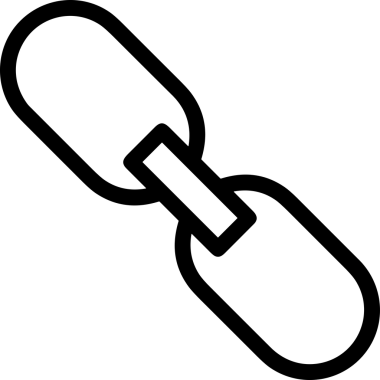 Zincir simgesi PNG biçimi basit siyah ve beyaz vektör illüstrasyonunda bağlantı birliği güvenlik ve gücünü temsil eden dijital tasarım kullanıcı arayüzü için mükemmel modern uygulama logosu minimal web ögesi