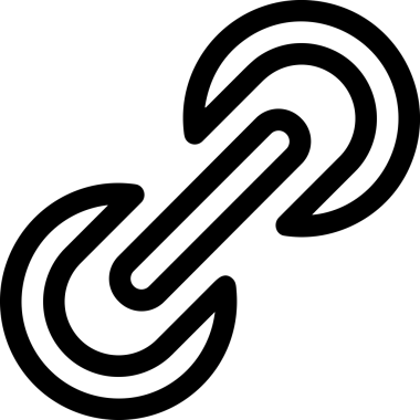 Zincir simgesi PNG biçimi basit siyah ve beyaz vektör illüstrasyonunda bağlantı birliği güvenlik ve gücünü temsil eden dijital tasarım kullanıcı arayüzü için mükemmel modern uygulama logosu minimal web ögesi