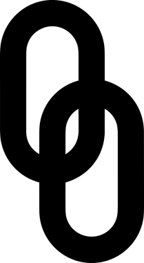 Zincir simgesi PNG biçimi basit siyah ve beyaz vektör illüstrasyonunda bağlantı birliği güvenlik ve gücünü temsil eden dijital tasarım kullanıcı arayüzü için mükemmel modern uygulama logosu minimal web ögesi