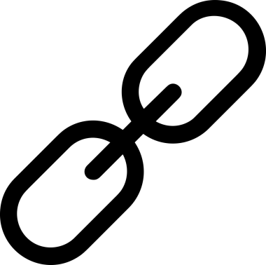 Zincir simgesi PNG biçimi basit siyah ve beyaz vektör illüstrasyonunda bağlantı birliği güvenlik ve gücünü temsil eden dijital tasarım kullanıcı arayüzü için mükemmel modern uygulama logosu minimal web ögesi