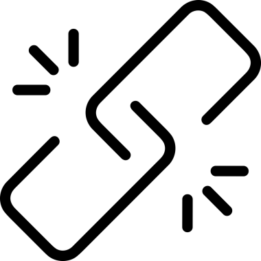 Zincir simgesi PNG biçimi basit siyah ve beyaz vektör illüstrasyonunda bağlantı birliği güvenlik ve gücünü temsil eden dijital tasarım kullanıcı arayüzü için mükemmel modern uygulama logosu minimal web ögesi