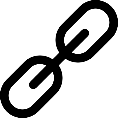 Zincir simgesi PNG biçimi basit siyah ve beyaz vektör illüstrasyonunda bağlantı birliği güvenlik ve gücünü temsil eden dijital tasarım kullanıcı arayüzü için mükemmel modern uygulama logosu minimal web ögesi