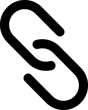 Zincir simgesi PNG biçimi basit siyah ve beyaz vektör illüstrasyonunda bağlantı birliği güvenlik ve gücünü temsil eden dijital tasarım kullanıcı arayüzü için mükemmel modern uygulama logosu minimal web ögesi