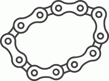 Zincir simgesi PNG biçimi basit siyah ve beyaz vektör illüstrasyonunda bağlantı birliği güvenlik ve gücünü temsil eden dijital tasarım kullanıcı arayüzü için mükemmel modern uygulama logosu minimal web ögesi