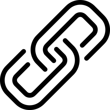 Zincir simgesi PNG biçimi basit siyah ve beyaz vektör illüstrasyonunda bağlantı birliği güvenlik ve gücünü temsil eden dijital tasarım kullanıcı arayüzü için mükemmel modern uygulama logosu minimal web ögesi