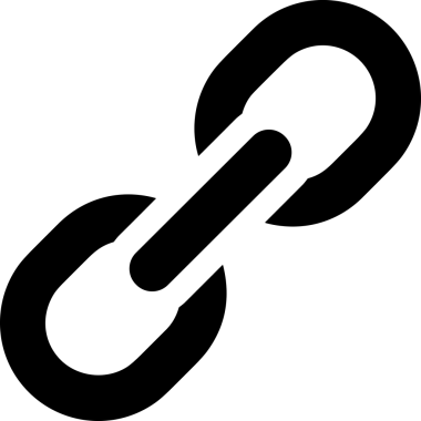 Zincir simgesi PNG biçimi basit siyah ve beyaz vektör illüstrasyonunda bağlantı birliği güvenlik ve gücünü temsil eden dijital tasarım kullanıcı arayüzü için mükemmel modern uygulama logosu minimal web ögesi