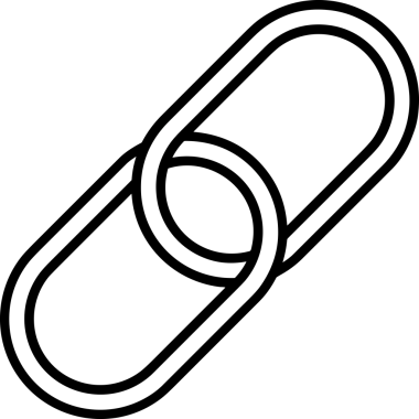 Zincir simgesi PNG biçimi basit siyah ve beyaz vektör illüstrasyonunda bağlantı birliği güvenlik ve gücünü temsil eden dijital tasarım kullanıcı arayüzü için mükemmel modern uygulama logosu minimal web ögesi