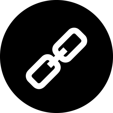 Zincir simgesi PNG biçimi basit siyah ve beyaz vektör illüstrasyonunda bağlantı birliği güvenlik ve gücünü temsil eden dijital tasarım kullanıcı arayüzü için mükemmel modern uygulama logosu minimal web ögesi