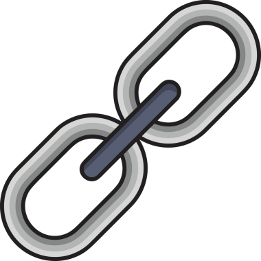 Zincir simgesi PNG biçimi basit siyah ve beyaz vektör illüstrasyonunda bağlantı birliği güvenlik ve gücünü temsil eden dijital tasarım kullanıcı arayüzü için mükemmel modern uygulama logosu minimal web ögesi