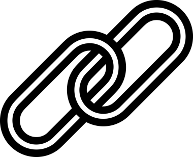 Zincir simgesi PNG biçimi basit siyah ve beyaz vektör illüstrasyonunda bağlantı birliği güvenlik ve gücünü temsil eden dijital tasarım kullanıcı arayüzü için mükemmel modern uygulama logosu minimal web ögesi