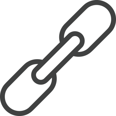 Zincir simgesi PNG biçimi basit siyah ve beyaz vektör illüstrasyonunda bağlantı birliği güvenlik ve gücünü temsil eden dijital tasarım kullanıcı arayüzü için mükemmel modern uygulama logosu minimal web ögesi