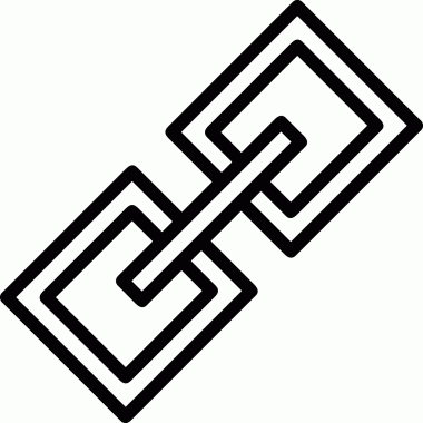 Zincir simgesi PNG biçimi basit siyah ve beyaz vektör illüstrasyonunda bağlantı birliği güvenlik ve gücünü temsil eden dijital tasarım kullanıcı arayüzü için mükemmel modern uygulama logosu minimal web ögesi