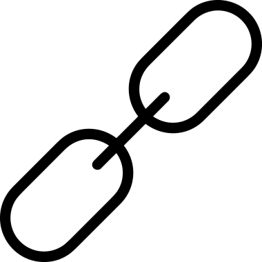 Zincir simgesi PNG biçimi basit siyah ve beyaz vektör illüstrasyonunda bağlantı birliği güvenlik ve gücünü temsil eden dijital tasarım kullanıcı arayüzü için mükemmel modern uygulama logosu minimal web ögesi