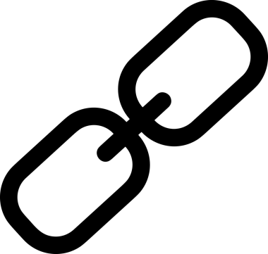 Zincir simgesi PNG biçimi basit siyah ve beyaz vektör illüstrasyonunda bağlantı birliği güvenlik ve gücünü temsil eden dijital tasarım kullanıcı arayüzü için mükemmel modern uygulama logosu minimal web ögesi