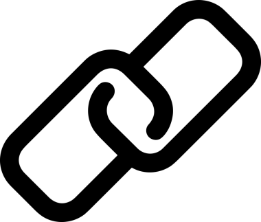 Zincir simgesi PNG biçimi basit siyah ve beyaz vektör illüstrasyonunda bağlantı birliği güvenlik ve gücünü temsil eden dijital tasarım kullanıcı arayüzü için mükemmel modern uygulama logosu minimal web ögesi