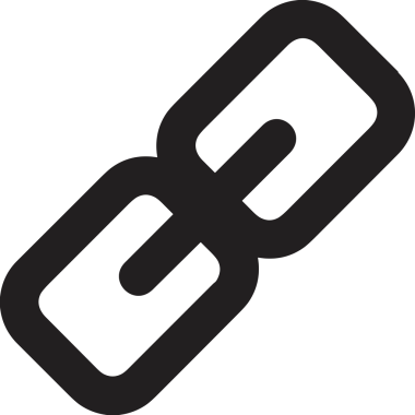 Zincir simgesi PNG biçimi basit siyah ve beyaz vektör illüstrasyonunda bağlantı birliği güvenlik ve gücünü temsil eden dijital tasarım kullanıcı arayüzü için mükemmel modern uygulama logosu minimal web ögesi