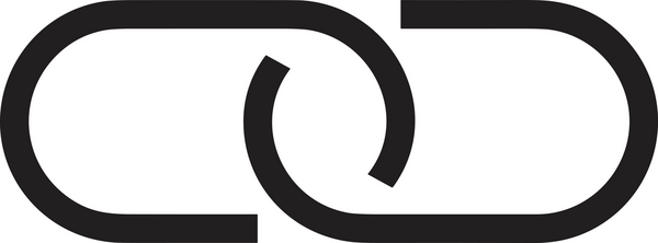 Zincir simgesi PNG biçimi basit siyah ve beyaz vektör illüstrasyonunda bağlantı birliği güvenlik ve gücünü temsil eden dijital tasarım kullanıcı arayüzü için mükemmel modern uygulama logosu minimal web ögesi