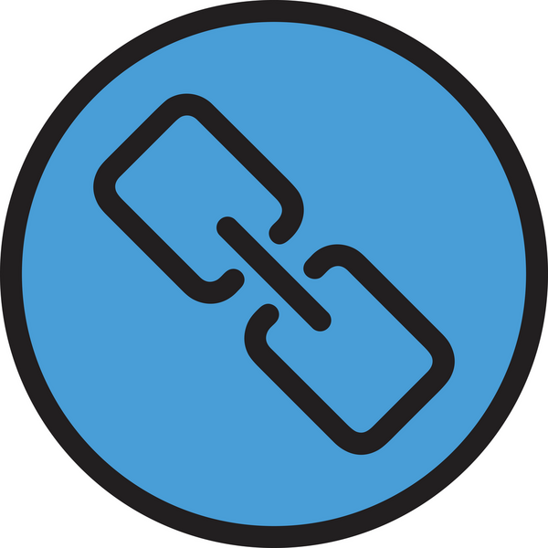 Zincir simgesi PNG biçimi basit siyah ve beyaz vektör illüstrasyonunda bağlantı birliği güvenlik ve gücünü temsil eden dijital tasarım kullanıcı arayüzü için mükemmel modern uygulama logosu minimal web ögesi