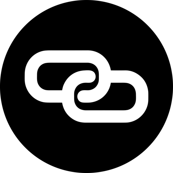 Zincir simgesi PNG biçimi basit siyah ve beyaz vektör illüstrasyonunda bağlantı birliği güvenlik ve gücünü temsil eden dijital tasarım kullanıcı arayüzü için mükemmel modern uygulama logosu minimal web ögesi