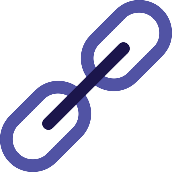 Zincir simgesi PNG biçimi basit siyah ve beyaz vektör illüstrasyonunda bağlantı birliği güvenlik ve gücünü temsil eden dijital tasarım kullanıcı arayüzü için mükemmel modern uygulama logosu minimal web ögesi