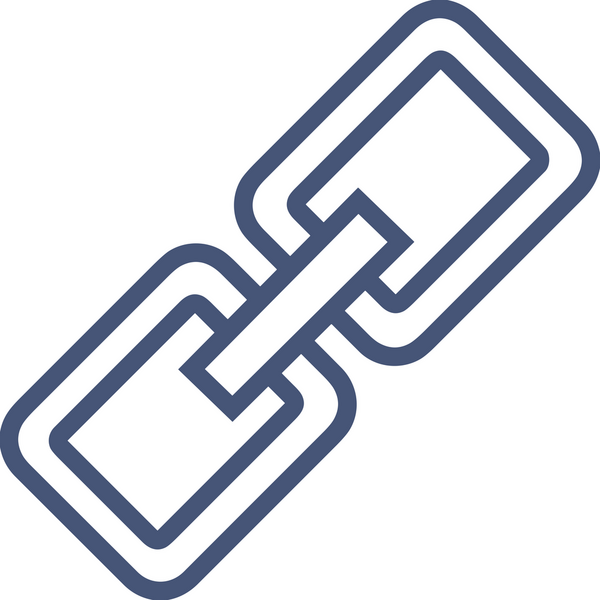 Zincir simgesi PNG biçimi basit siyah ve beyaz vektör illüstrasyonunda bağlantı birliği güvenlik ve gücünü temsil eden dijital tasarım kullanıcı arayüzü için mükemmel modern uygulama logosu minimal web ögesi