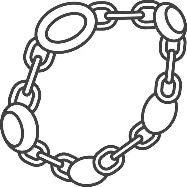 Zincir simgesi PNG biçimi basit siyah ve beyaz vektör illüstrasyonunda bağlantı birliği güvenlik ve gücünü temsil eden dijital tasarım kullanıcı arayüzü için mükemmel modern uygulama logosu minimal web ögesi