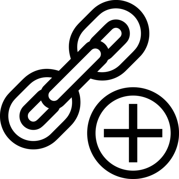 Zincir simgesi PNG biçimi basit siyah ve beyaz vektör illüstrasyonunda bağlantı birliği güvenlik ve gücünü temsil eden dijital tasarım kullanıcı arayüzü için mükemmel modern uygulama logosu minimal web ögesi