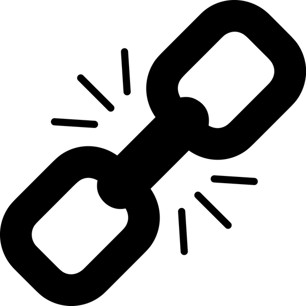 Zincir simgesi PNG biçimi basit siyah ve beyaz vektör illüstrasyonunda bağlantı birliği güvenlik ve gücünü temsil eden dijital tasarım kullanıcı arayüzü için mükemmel modern uygulama logosu minimal web ögesi