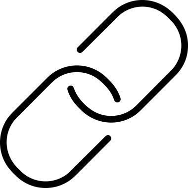 Zincir simgesi PNG biçimi basit siyah ve beyaz vektör illüstrasyonunda bağlantı birliği güvenlik ve gücünü temsil eden dijital tasarım kullanıcı arayüzü için mükemmel modern uygulama logosu minimal web ögesi