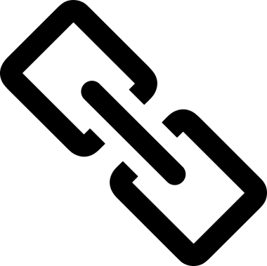 Zincir simgesi PNG biçimi basit siyah ve beyaz vektör illüstrasyonunda bağlantı birliği güvenlik ve gücünü temsil eden dijital tasarım kullanıcı arayüzü için mükemmel modern uygulama logosu minimal web ögesi