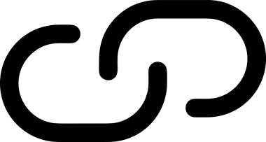 Zincir simgesi PNG biçimi basit siyah ve beyaz vektör illüstrasyonunda bağlantı birliği güvenlik ve gücünü temsil eden dijital tasarım kullanıcı arayüzü için mükemmel modern uygulama logosu minimal web ögesi