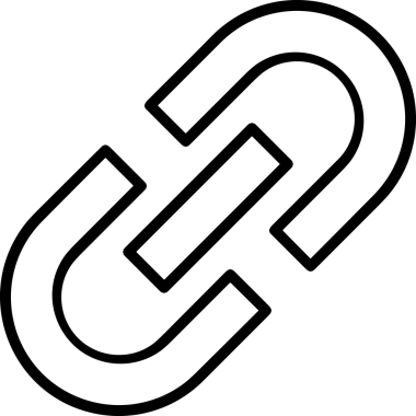 Zincir simgesi PNG biçimi basit siyah ve beyaz vektör illüstrasyonunda bağlantı birliği güvenlik ve gücünü temsil eden dijital tasarım kullanıcı arayüzü için mükemmel modern uygulama logosu minimal web ögesi