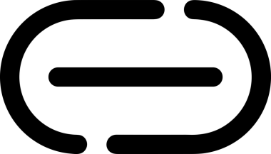 Zincir simgesi PNG biçimi basit siyah ve beyaz vektör illüstrasyonunda bağlantı birliği güvenlik ve gücünü temsil eden dijital tasarım kullanıcı arayüzü için mükemmel modern uygulama logosu minimal web ögesi