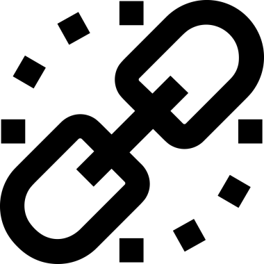 Zincir simgesi PNG biçimi basit siyah ve beyaz vektör illüstrasyonunda bağlantı birliği güvenlik ve gücünü temsil eden dijital tasarım kullanıcı arayüzü için mükemmel modern uygulama logosu minimal web ögesi