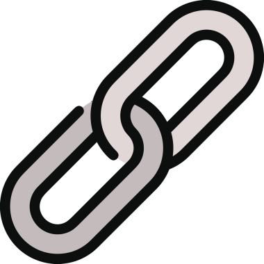 Zincir simgesi PNG biçimi basit siyah ve beyaz vektör illüstrasyonunda bağlantı birliği güvenlik ve gücünü temsil eden dijital tasarım kullanıcı arayüzü için mükemmel modern uygulama logosu minimal web ögesi